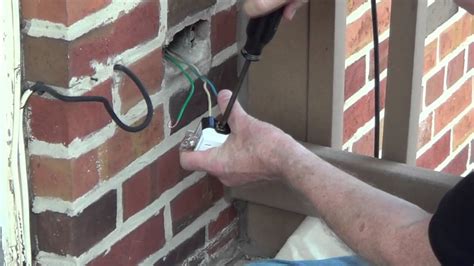 replacing outdoor junction box|replacing electrical outlet box.